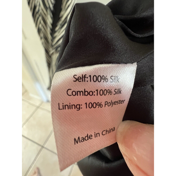 LA LIGNE STRIPED SILK MIDI DRESS WOMENS SIZE XS EVA DRESS ( NWT FLAWED) - Picture 9 of 9